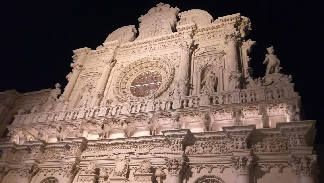 Cattedrale Santa Croce di Lecce - vista notturna
